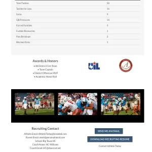 VRAP Athlete Profile Hosting & Visibility Support