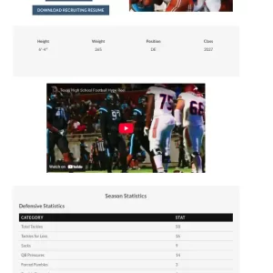 Athlete Nil | Marketing Page Management